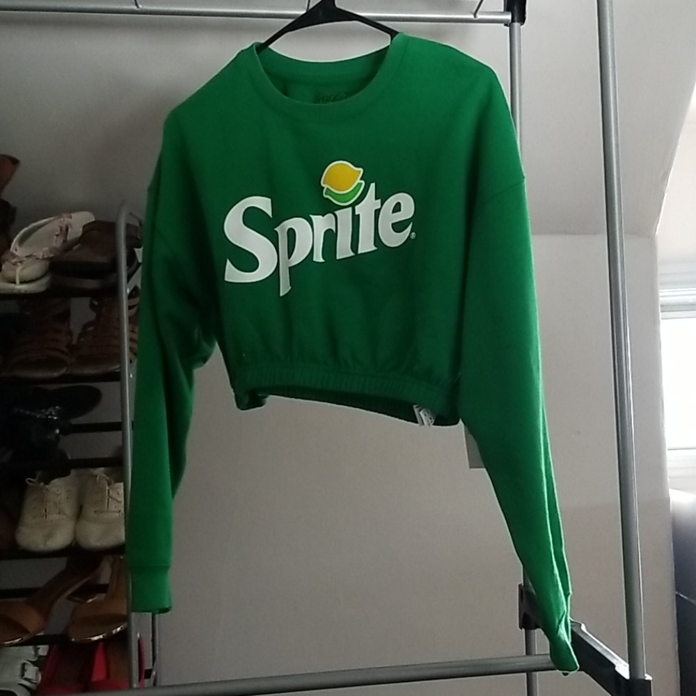 Sprite cropped sweatshirt